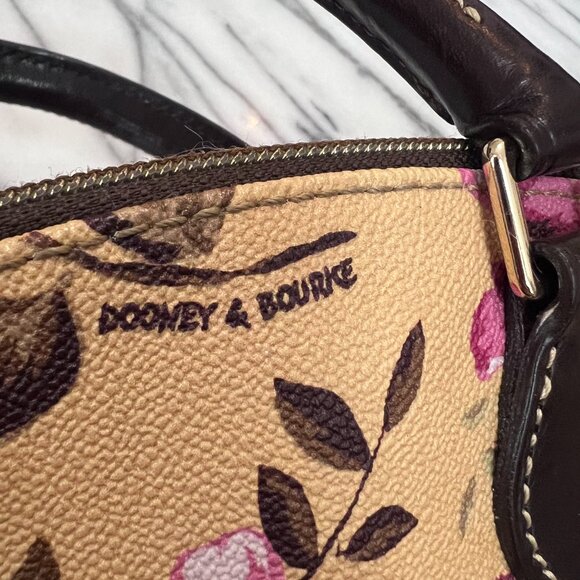 Dooney and Bourke Cabbage Rose Satchel Handbag with Shoulder strap - Picture 11 of 11